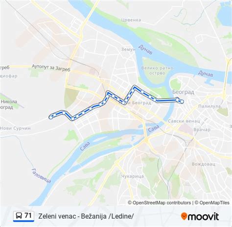 71 Trasa: Redovi vožnje, stajališta i mape .